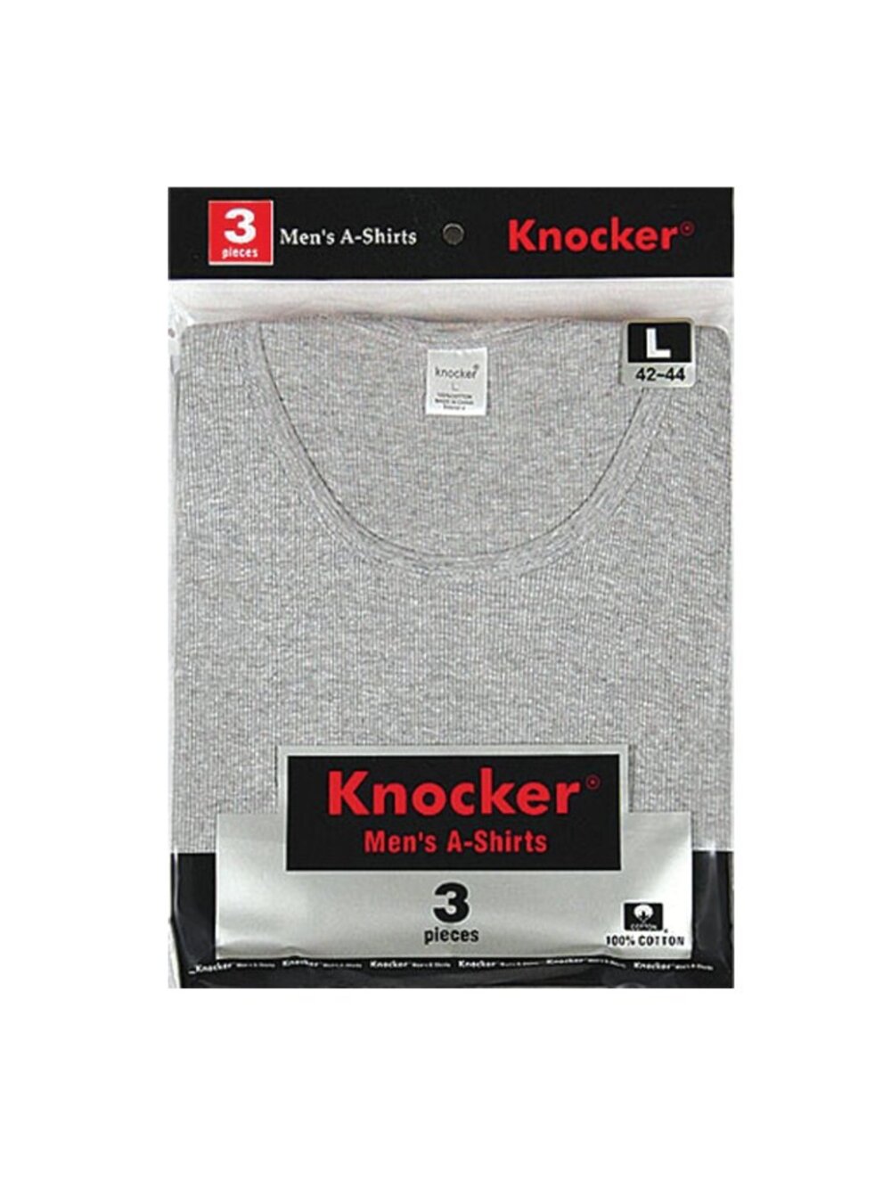 $10 SALE PACK OF 3 - Men's 100% Cotton Black & Heather Gray A-Tanks